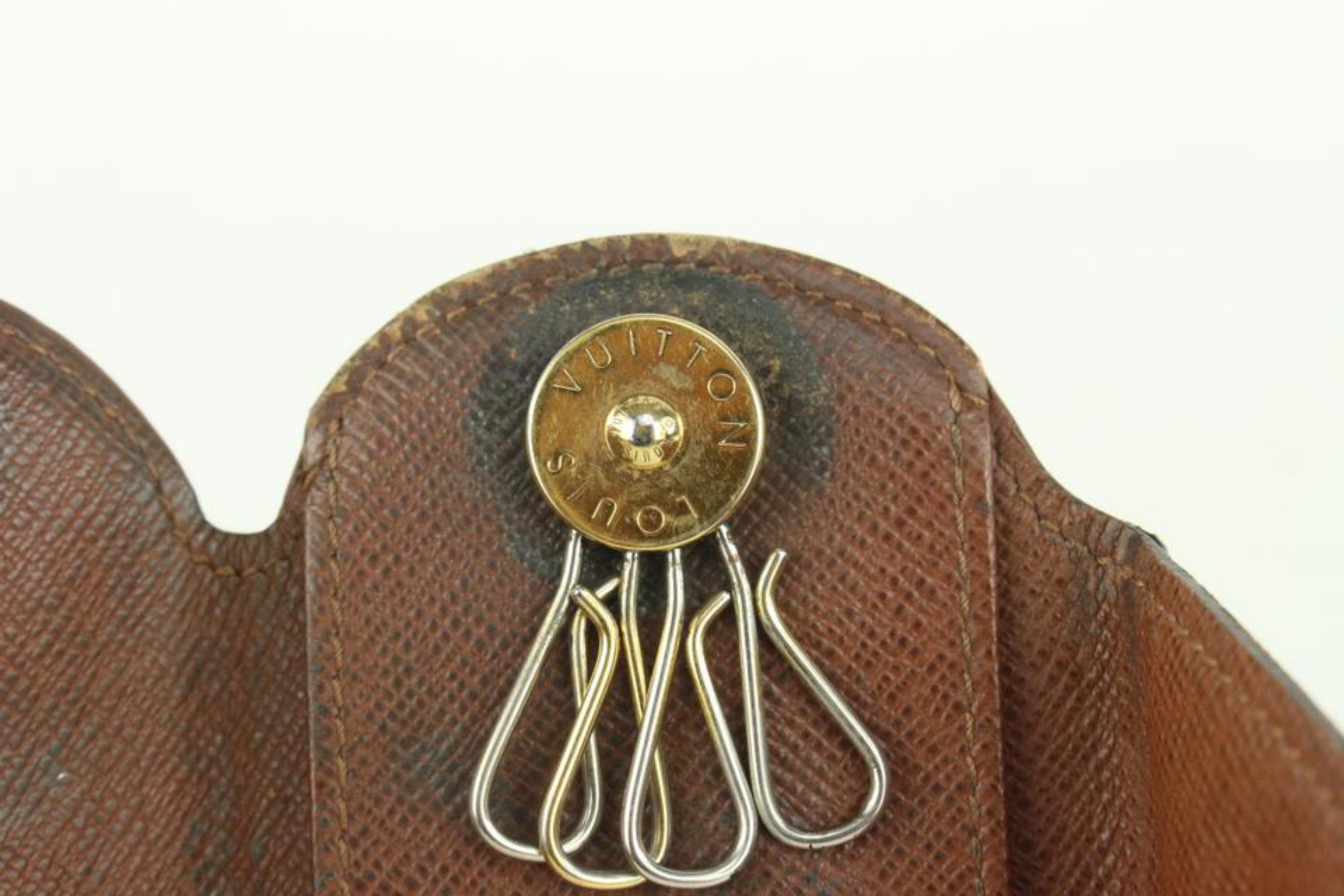 Louis Vuitton Rare Vintage Monogram Multicles Key Holder 1019lv18 In Fair Condition In Dix hills, NY
