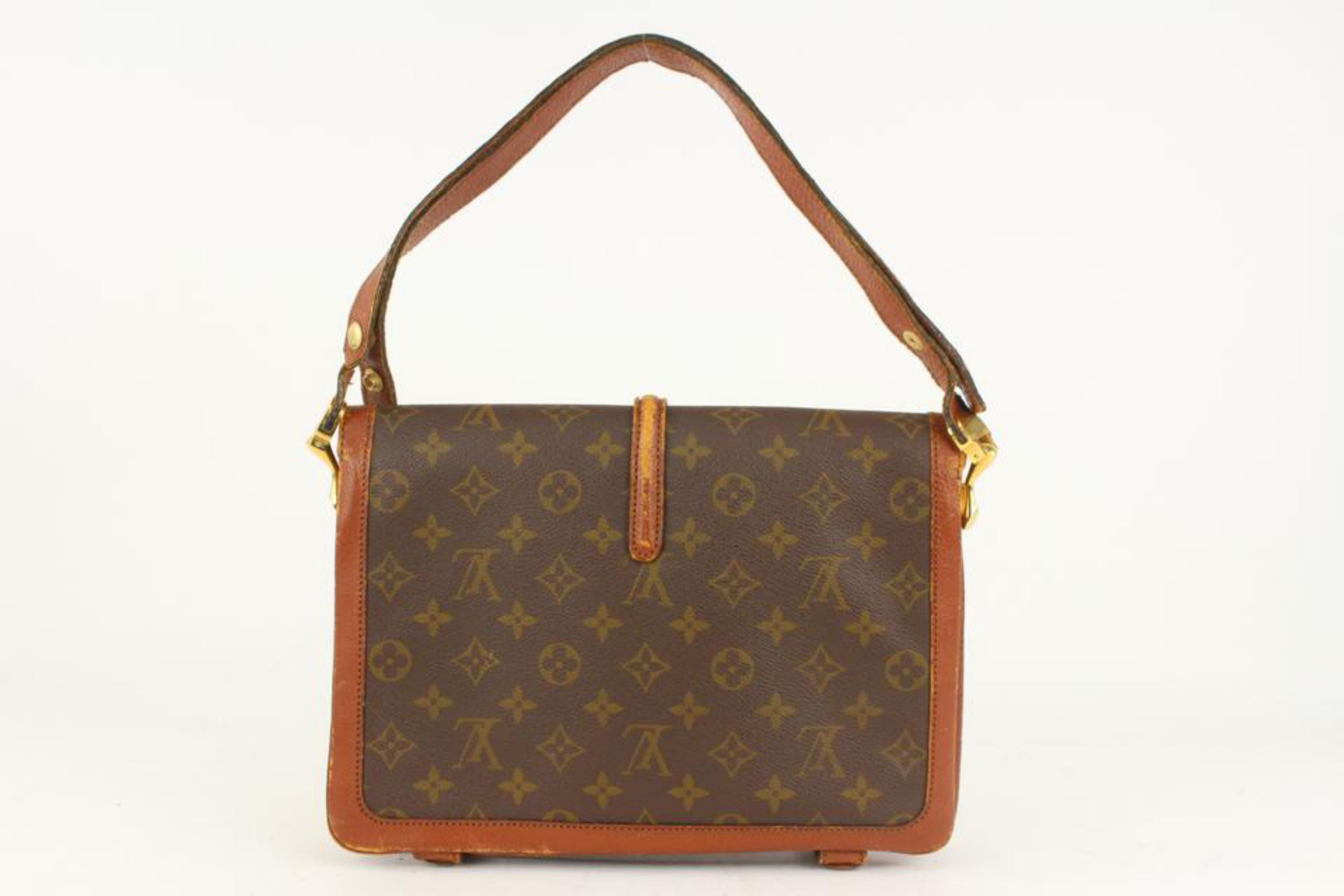 Brown Louis Vuitton Rare Vintage Monogram Sac Vendome Shoulder Bag 5LV1015 For Sale