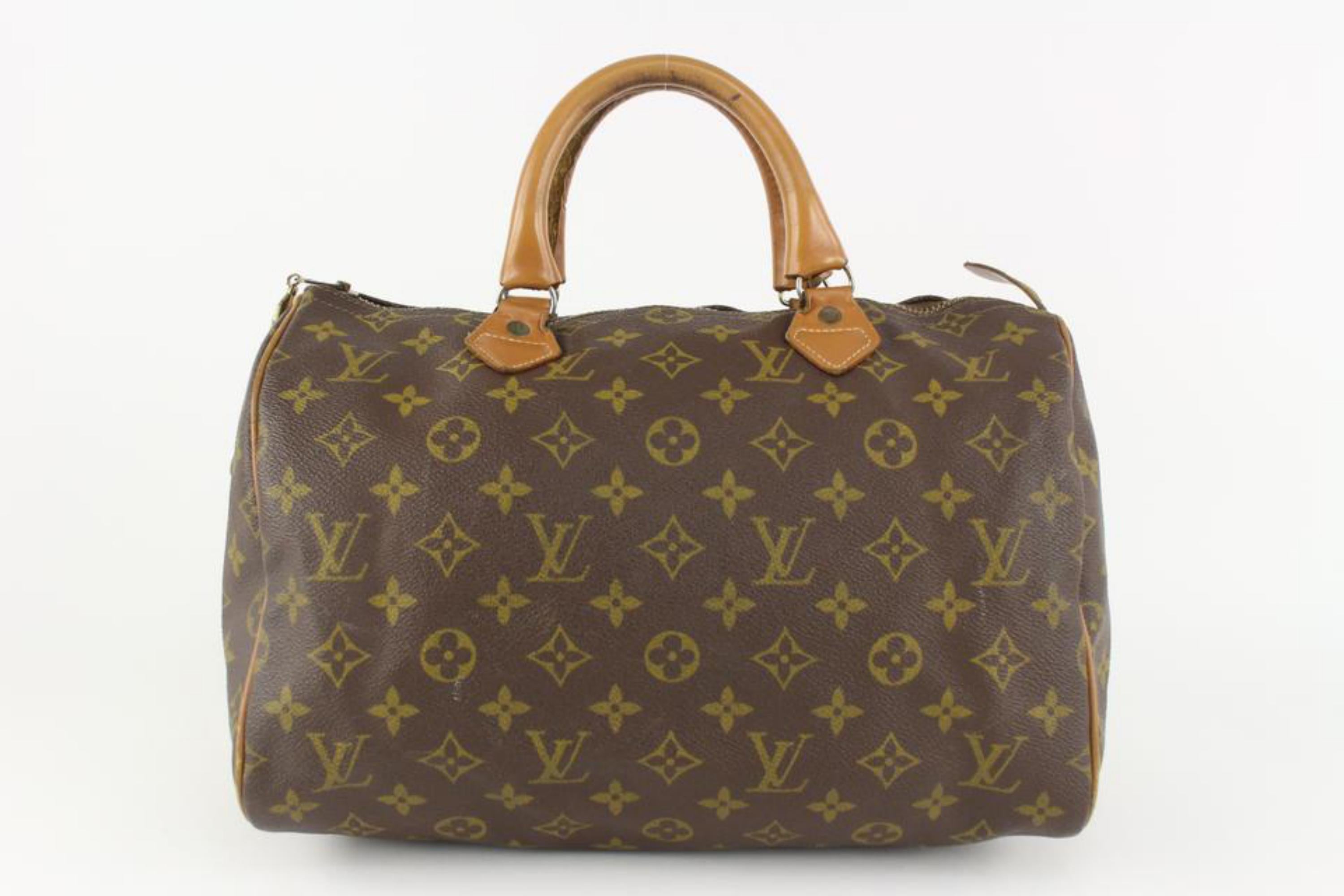 Louis Vuitton Rare Vintage Monogram Speedy 30 Boston Bag 122lv7 1