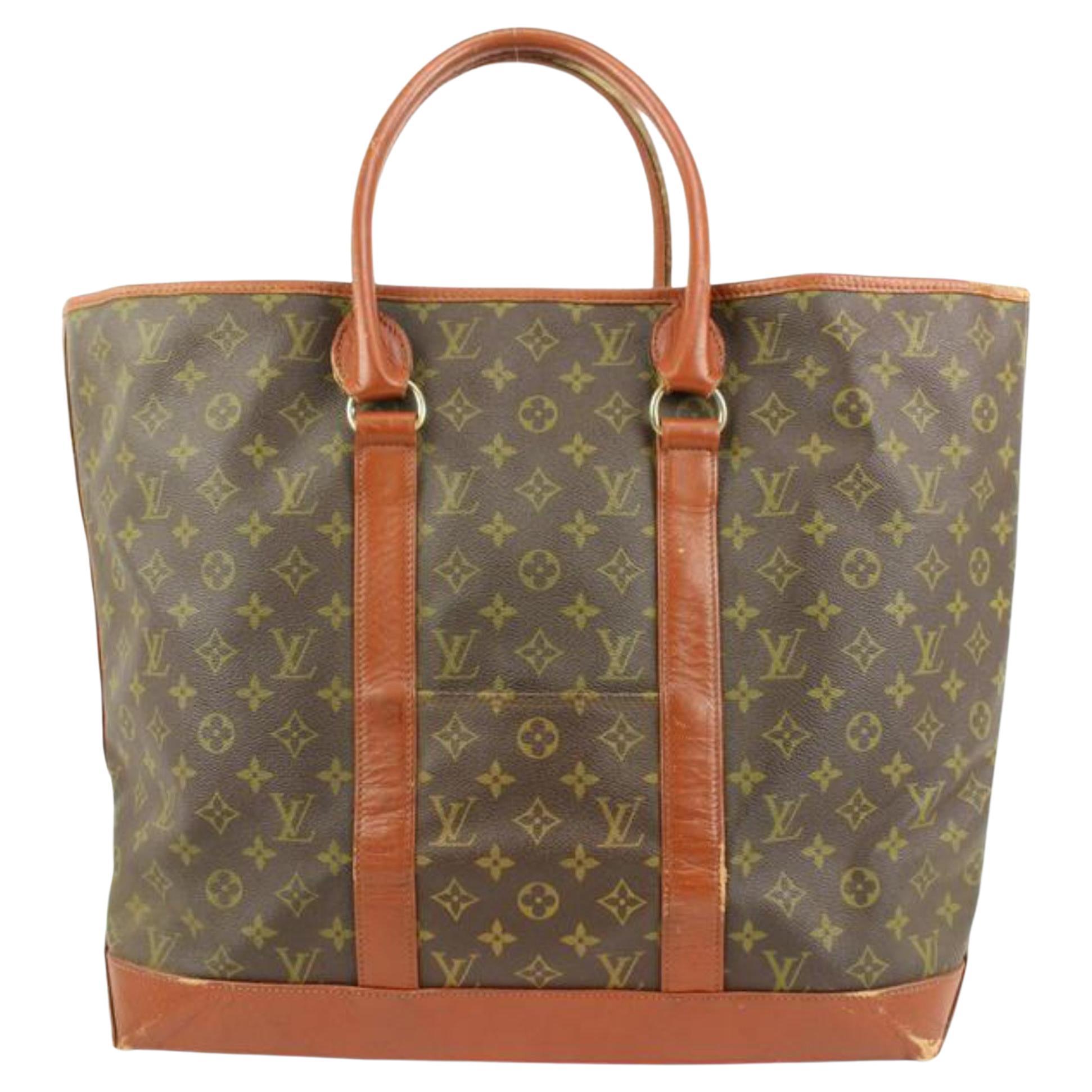 Louis Vuitton Rare XL Sac Weekend GM Tote Bag 17lz419s For Sale
