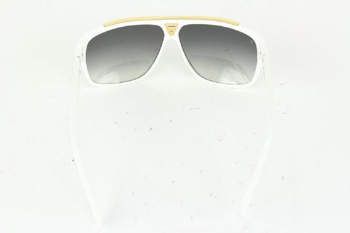 Seltene z0351w Weiß x Gold Millionaire Evidence Sonnenbrille von Louis Vuitton 141lvs78, selten 6