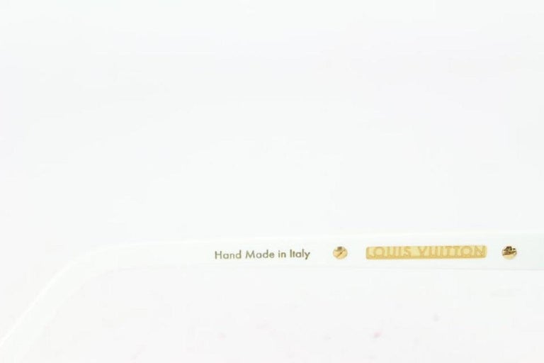 Louis Vuitton Rare z0351w White x Gold Millionaire Evidence Sunglasses  White gold ref.328576 - Joli Closet