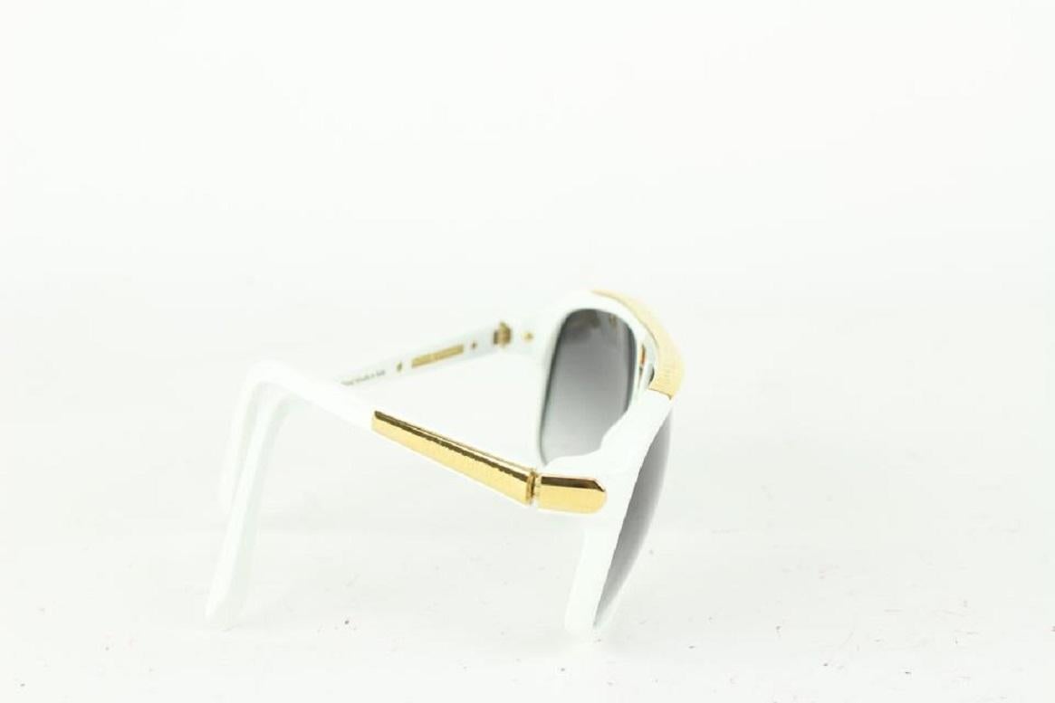 Seltene z0351w Weiß x Gold Millionaire Evidence Sonnenbrille von Louis Vuitton 141lvs78, selten 4