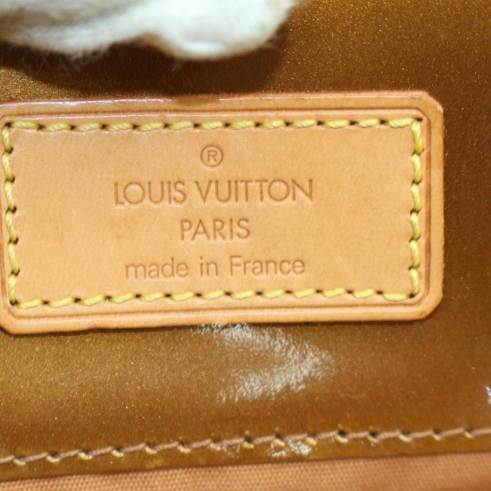 Louis Vuitton Reade Bronze Monogam Vernis Mm 868336 Brown Patent Leather Tote For Sale 7