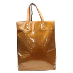 Louis Vuitton Reade Bronze Monogam Vernis Mm 868336 Brown Lackleder Tote