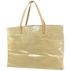 Louis Vuitton Reade Extra Large Monogram Vernis Gm 868717 Yellow Patent Leather