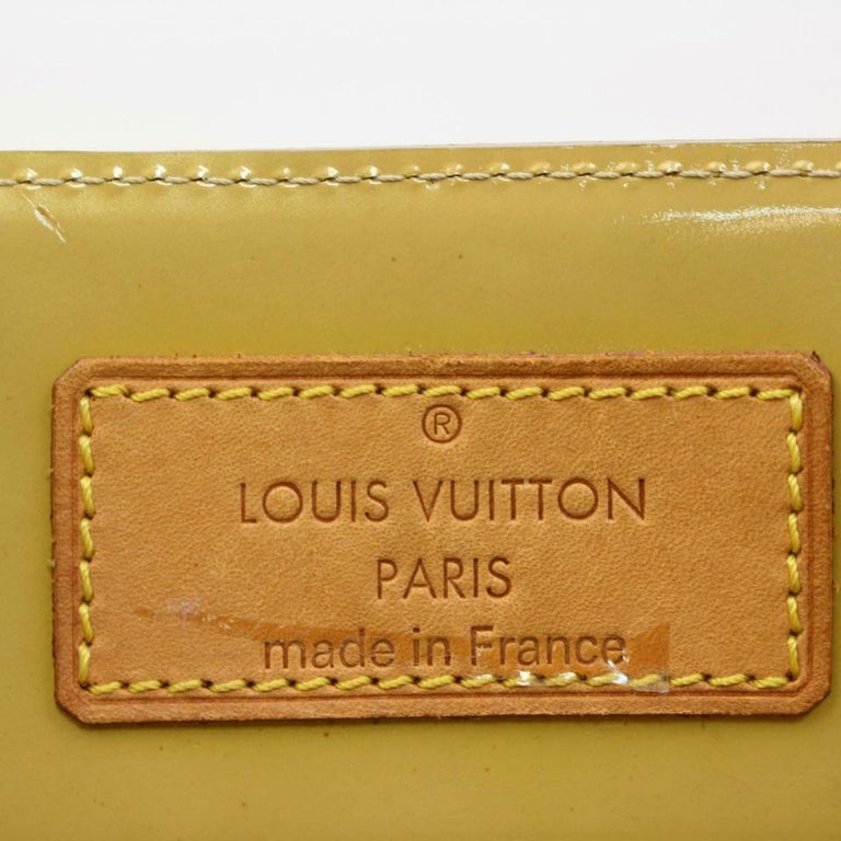 Vintage 2000's LOUIS VUITTON Green Monogram Vernis Reade 