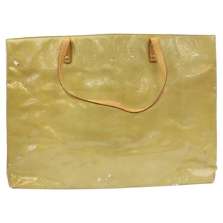 Louis Vuitton, Bags, Authentic Louis Vuitton Reade Classic Monogram  Vernis Mini Handbag Red Tan Gold