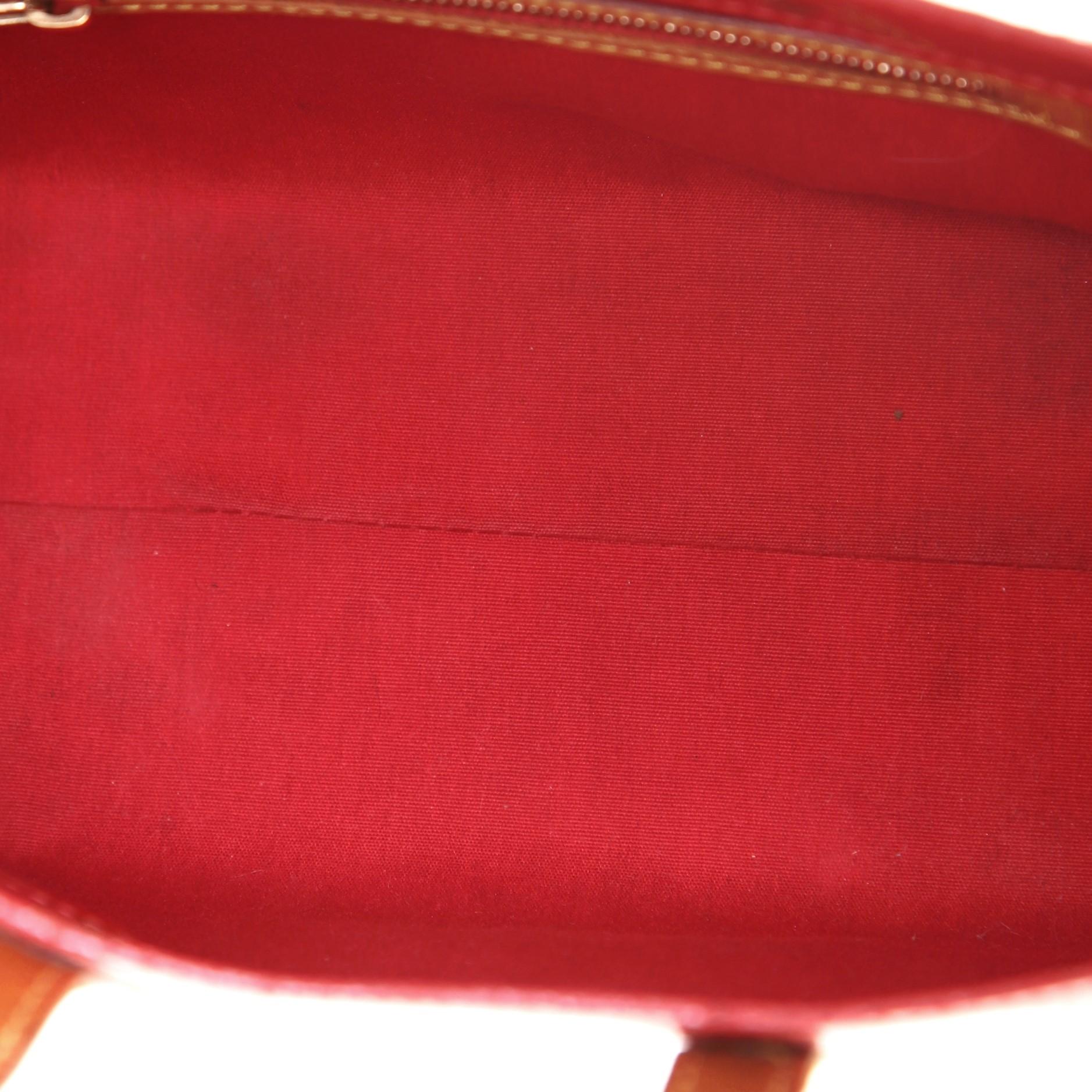 louis vuitton red and monogram bag