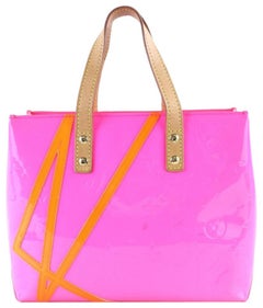 Vintage Louis Vuitton Reade Robert Wilson Pm 223740 Fluo Pink Vernis Patent Tote