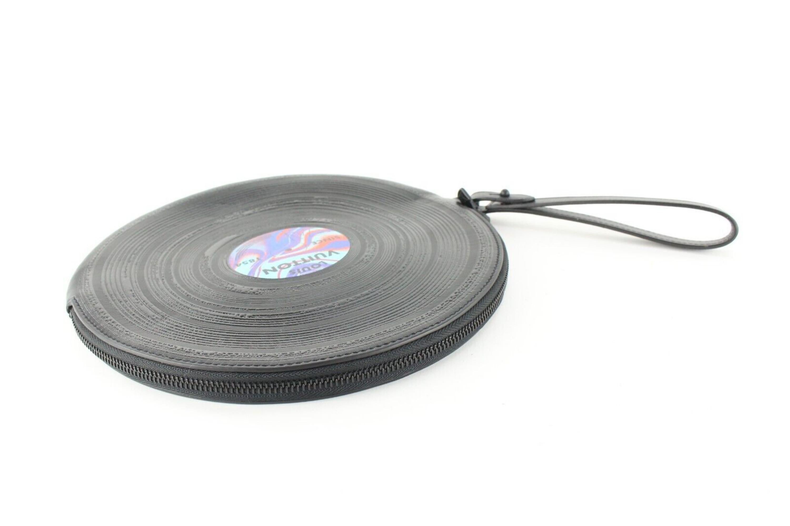 Louis Vuitton Record Disc Pouch Pochette Handgelenkstasche Clutch Leder 2LVJ0113 6