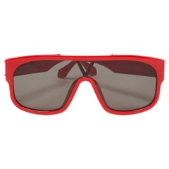 Louis Vuitton Red 1.1 Millionaires Mask Shield Sunglasses