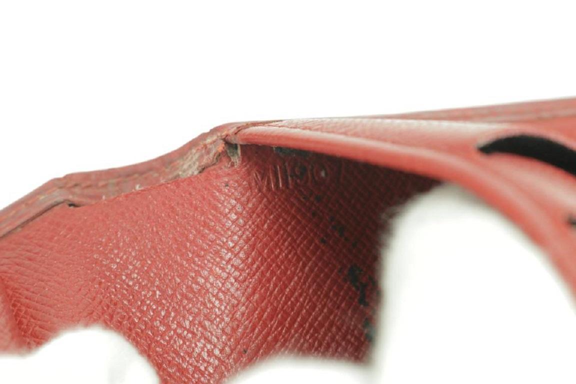 Louis Vuitton Portafoglio Epi Compact Snap Rosso 39lk0109 1