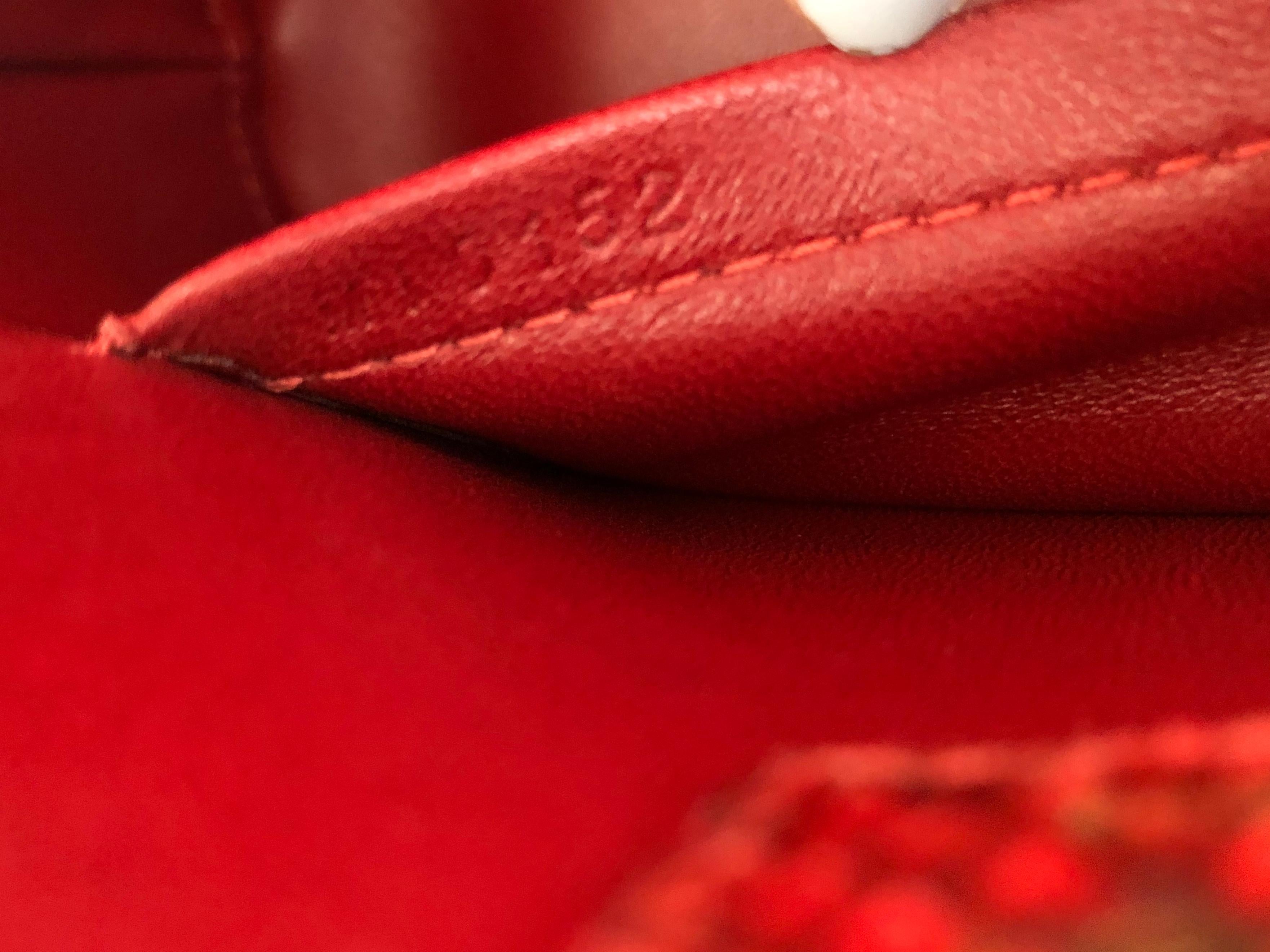 Louis Vuitton Red and Black Python Alma BB Crossbody Bag 5