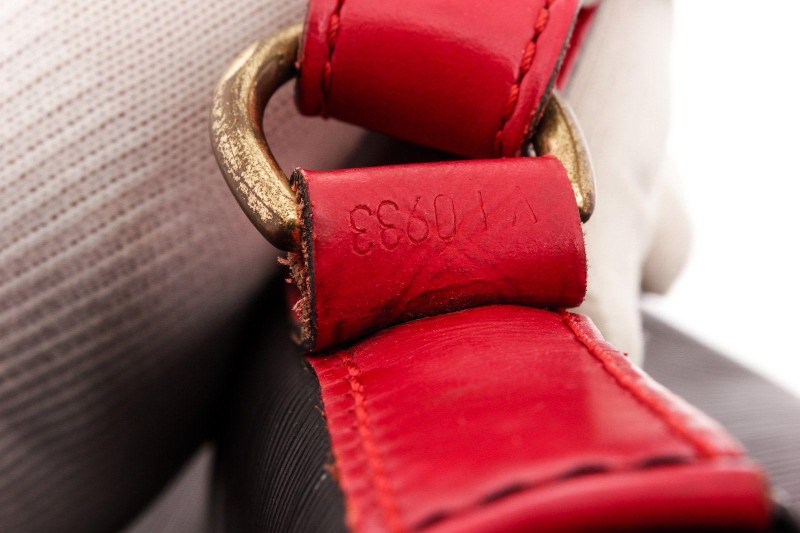 Louis Vuitton Red Black Epi Leather Noe GM Bucket Bag 1