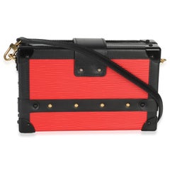 Louis Vuitton Red Black Epi Petite Malle