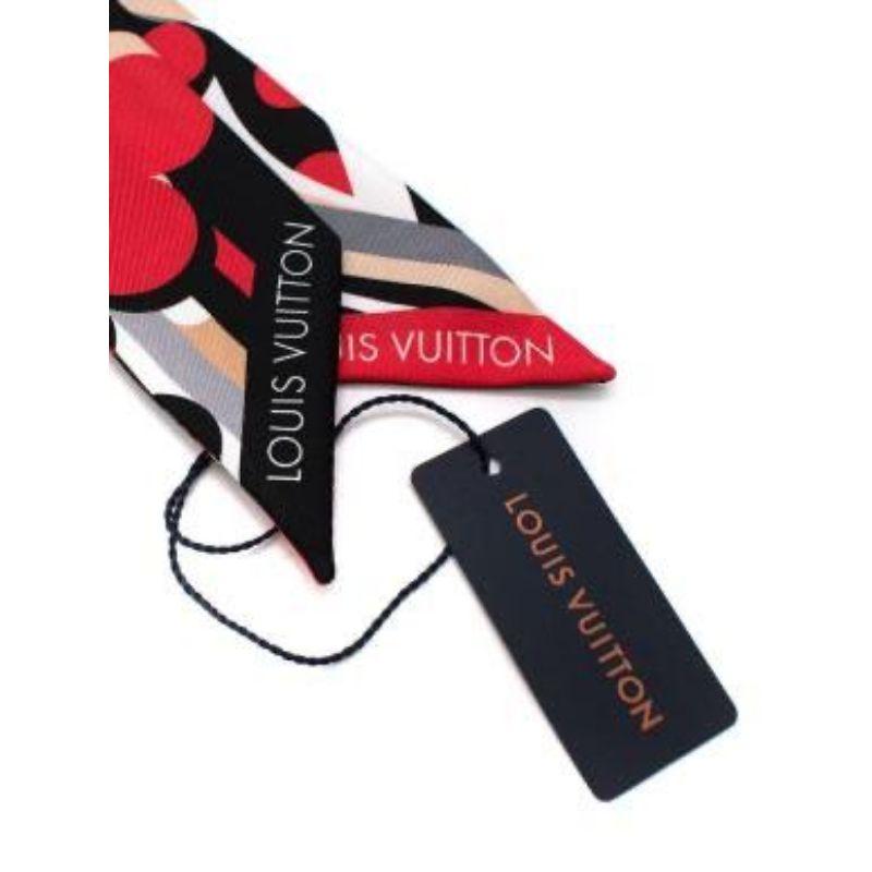 Louis Vuitton Red & Black Pop Monogram BB Bandeau For Sale 3