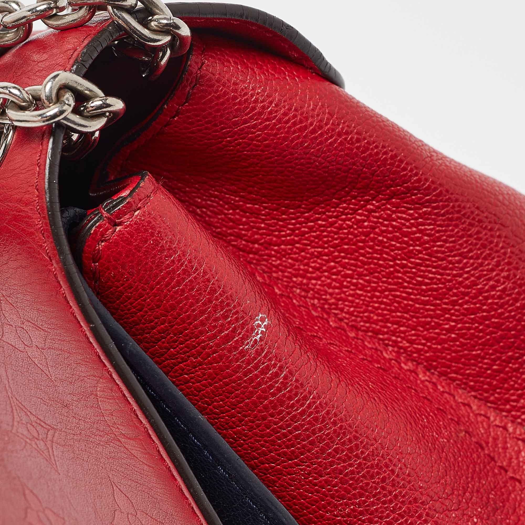 Sac très chaîne Louis Vuitton rouge/bleu monogramme 1