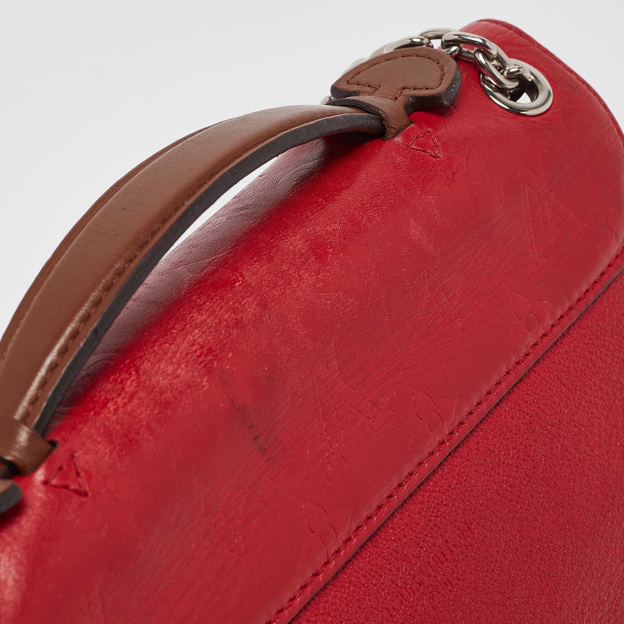 Sac très chaîne Louis Vuitton rouge/bleu monogramme 4