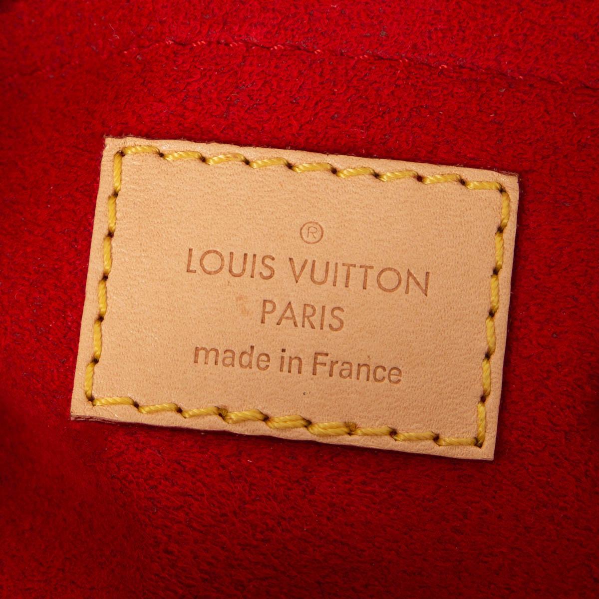 Black LOUIS VUITTON red & brown Monogram Canvas PALLAS BB Crossbody Bag