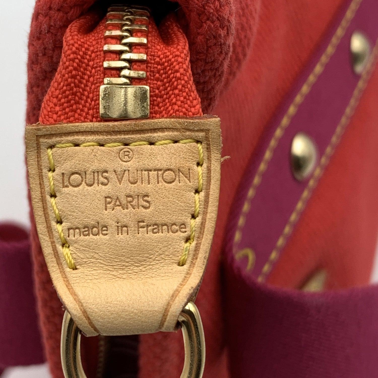 Women's Louis Vuitton Red Cabas MM Antigua Tote Bag Handbag M40034