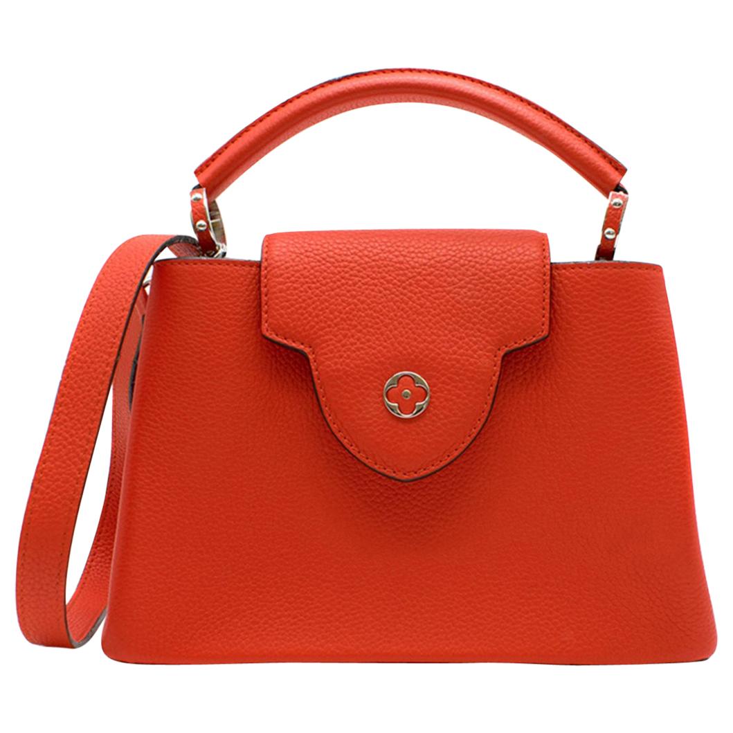 Louis Vuitton Red Capucines BB Shoulder Bag For Sale