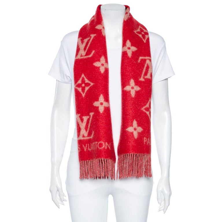 Scarf Louis Vuitton Red in Cotton - 15349559
