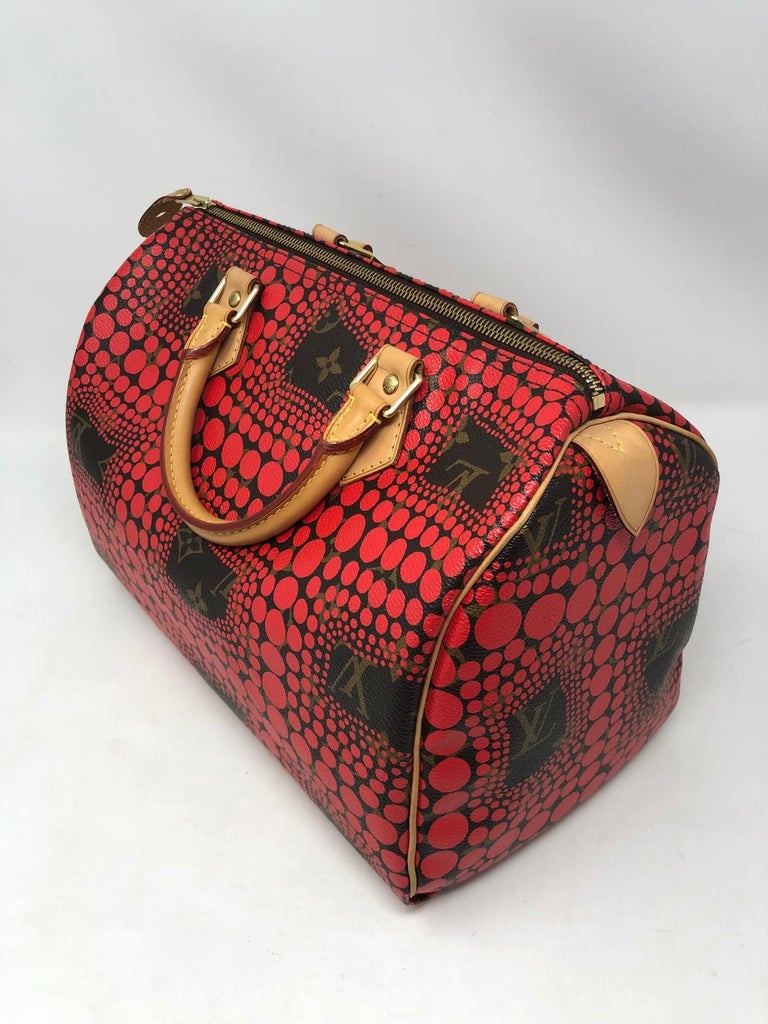 Louis Vuitton Red Dots Yayoi Kusama Speedy 30 For Sale at 1stdibs