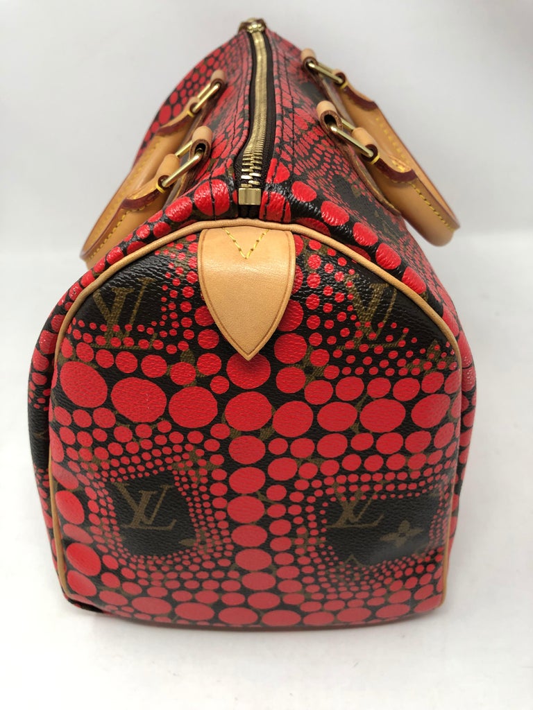 Louis Vuitton Red Dots Yayoi Kusama Speedy 30 For Sale at 1stdibs