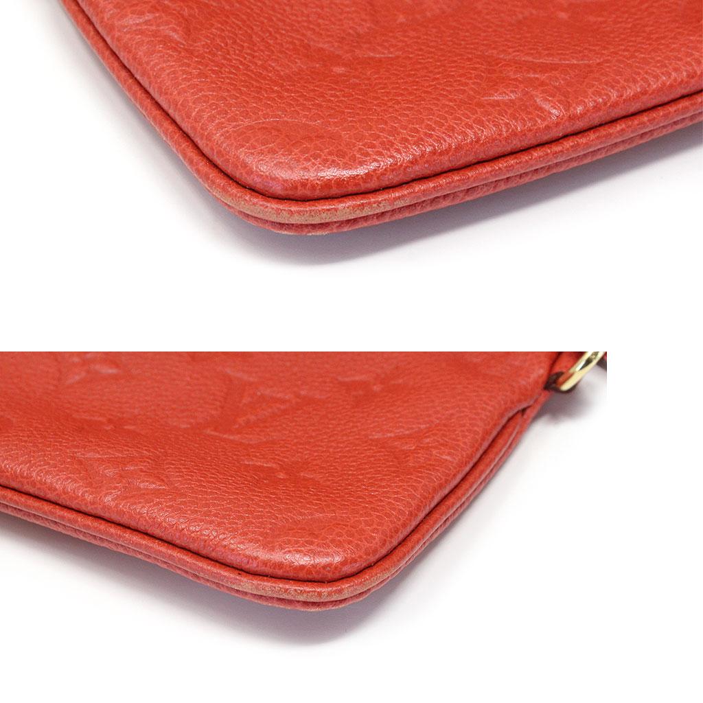 Louis Vuitton Red Empreinte Citadine PM Tote Bag w/ Attached Pochette 6