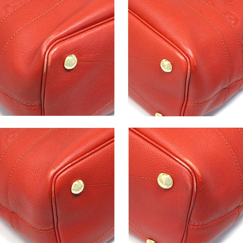 Louis Vuitton Red Empreinte Citadine PM Tote Bag w/ Attached Pochette 1