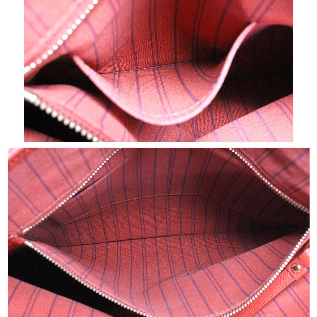 Louis Vuitton Red Empreinte Citadine PM Tote Bag w/ Attached Pochette 4
