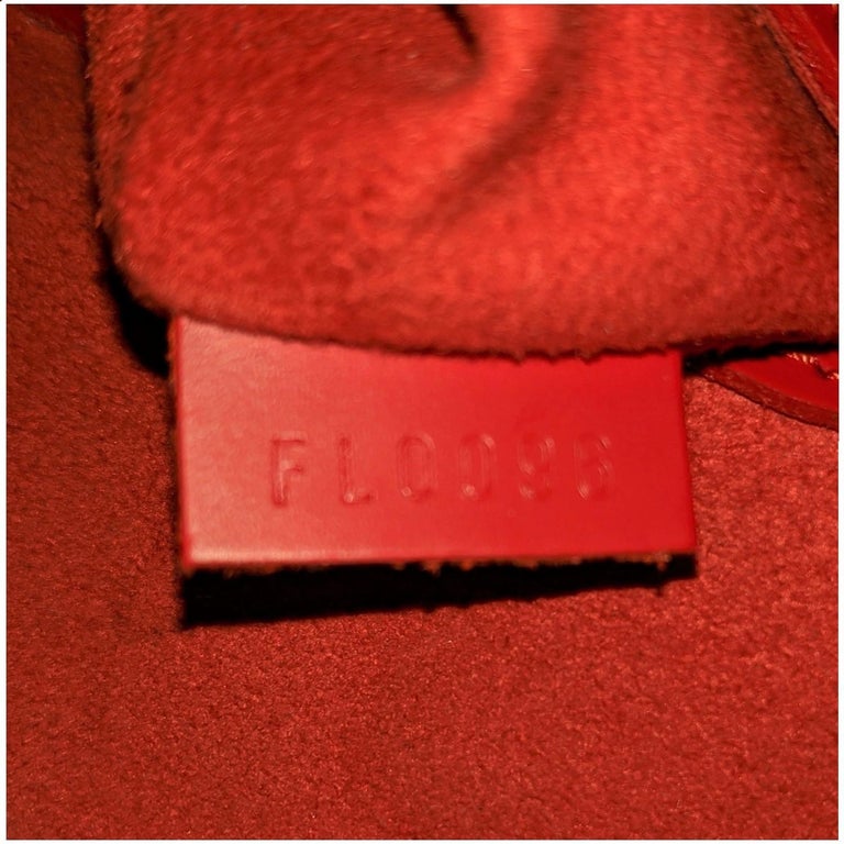 Louis Vuitton Red EPI Alma PM Handbag Satchel For Sale at 1stDibs