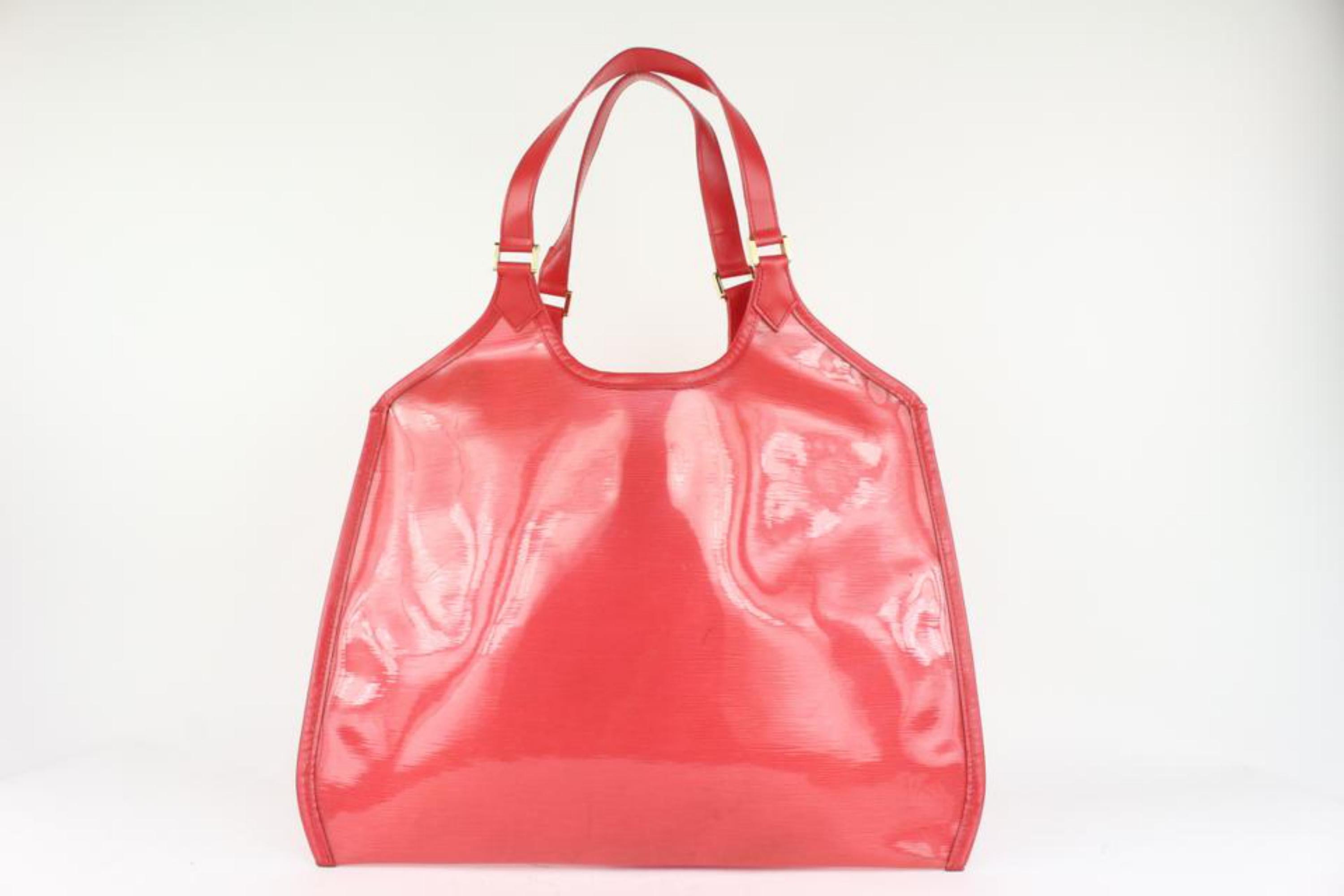 Women's Louis Vuitton Red Epi Baia Lagoon Bay Tote Bag 1015lv35