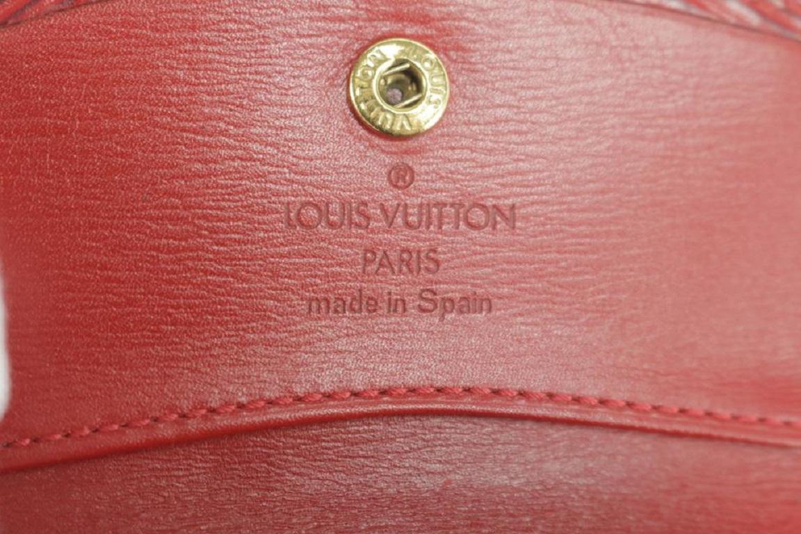 Rote Epi Kartenetui Snap Pouch von Louis Vuitton 1lk1210 Brieftasche im Zustand „Gut“ im Angebot in Dix hills, NY