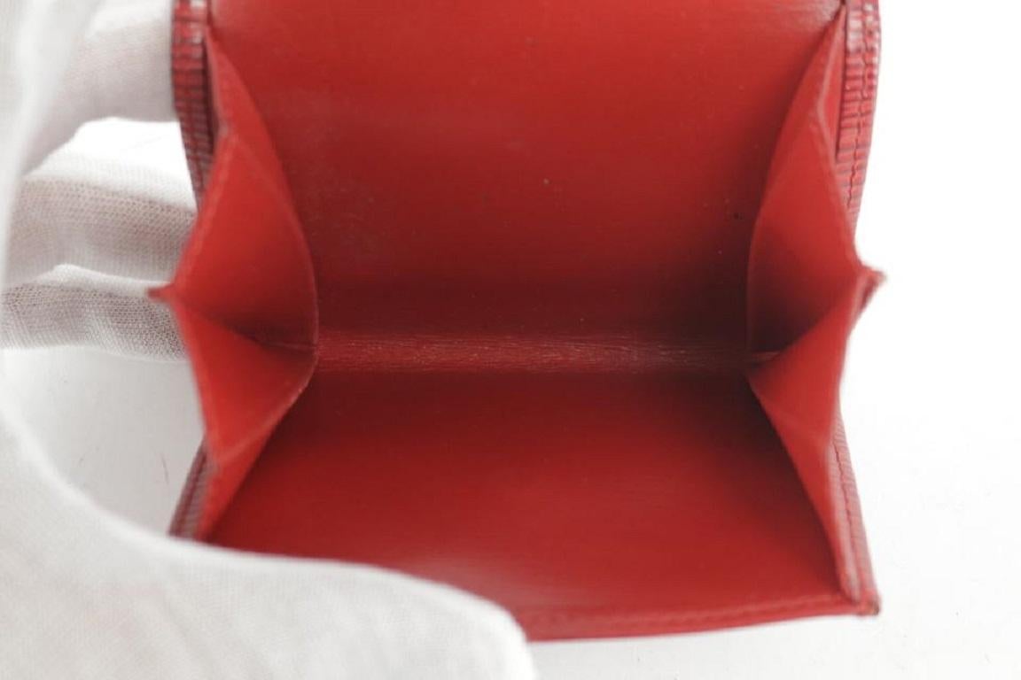 Rote Epi Kartenetui Snap Pouch von Louis Vuitton 1lk1210 Brieftasche im Angebot 3