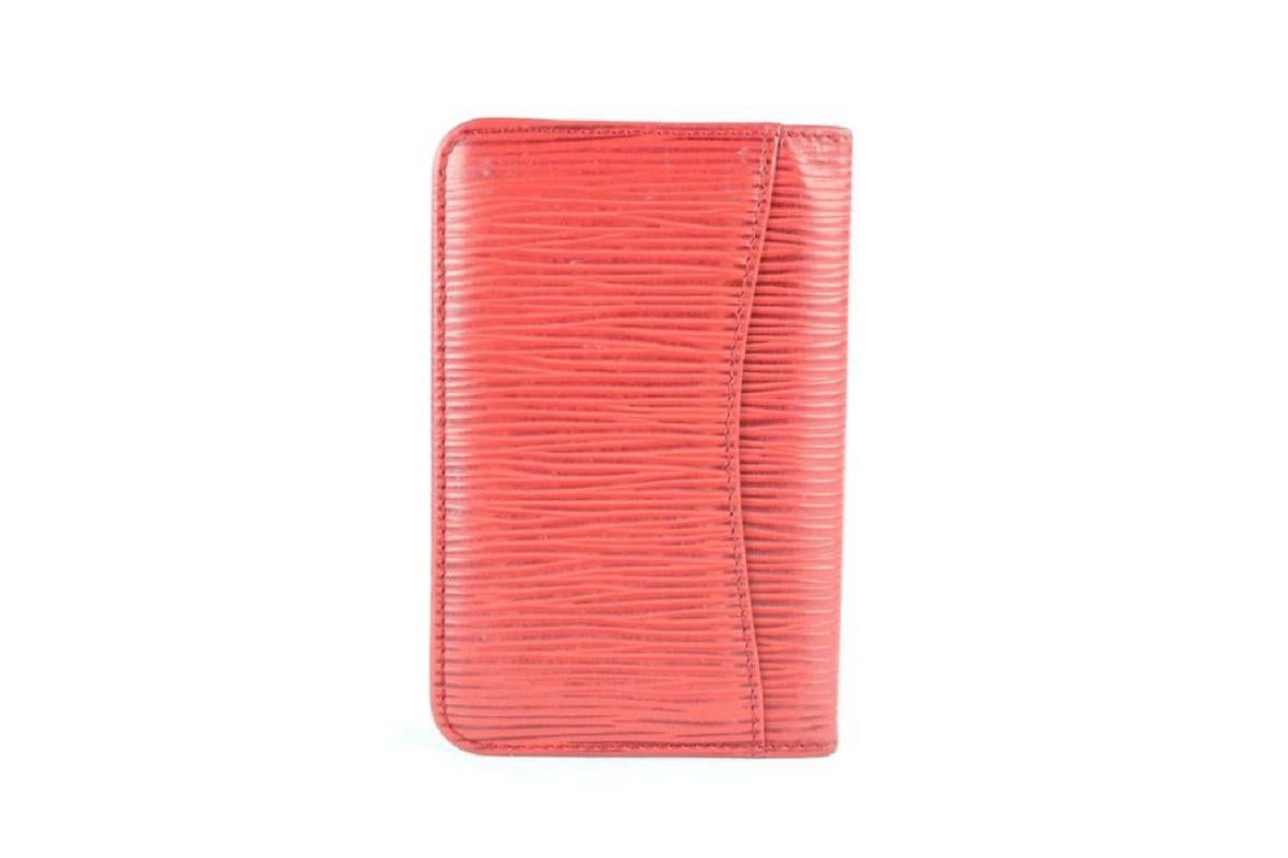 Louis Vuitton Red Epi Card Holder 233771 Wallet For Sale 1