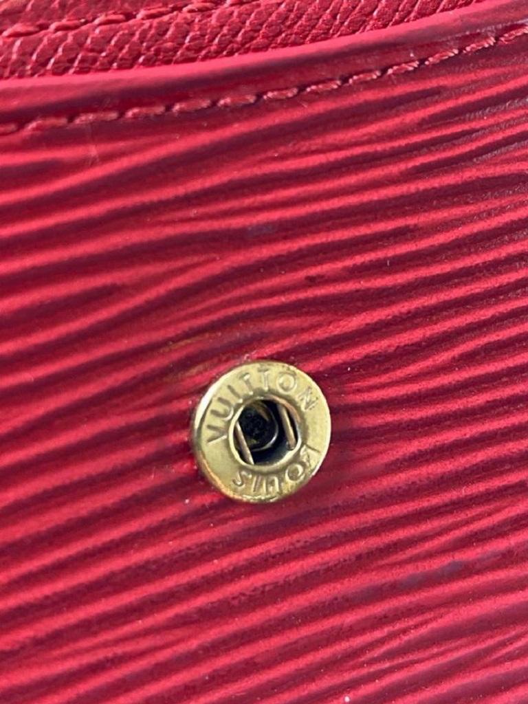 Louis Vuitton Red Epi Change Pouch Coin Purse 25lv613 Wallet 8