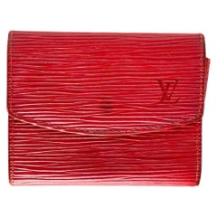 Louis Vuitton Monedero Epi Rojo Monedero 25lv613 Cartera