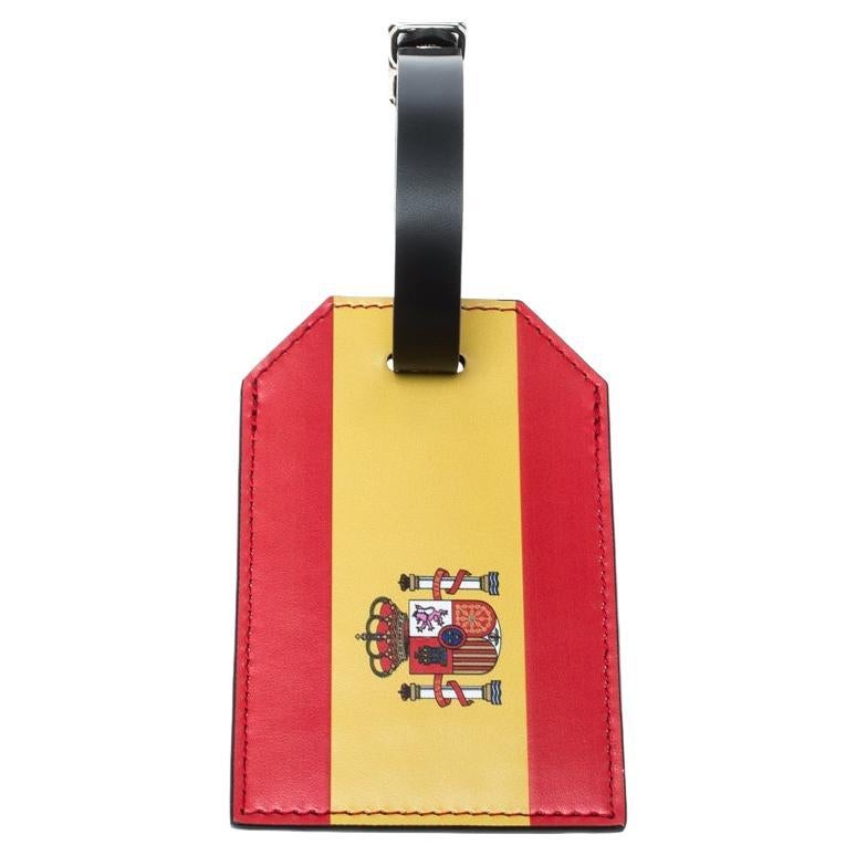 Louis Vuitton Red Epi Leather 2018 Fifa World Cup Spain Flag Luggage Tag