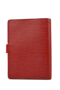 Louis Vuitton Red Epi Leather Agenda PM Notebook Cover