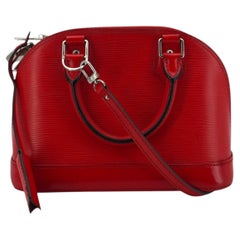 Louis Vuitton Red Epi Leather Alma BB Crossbody Bag