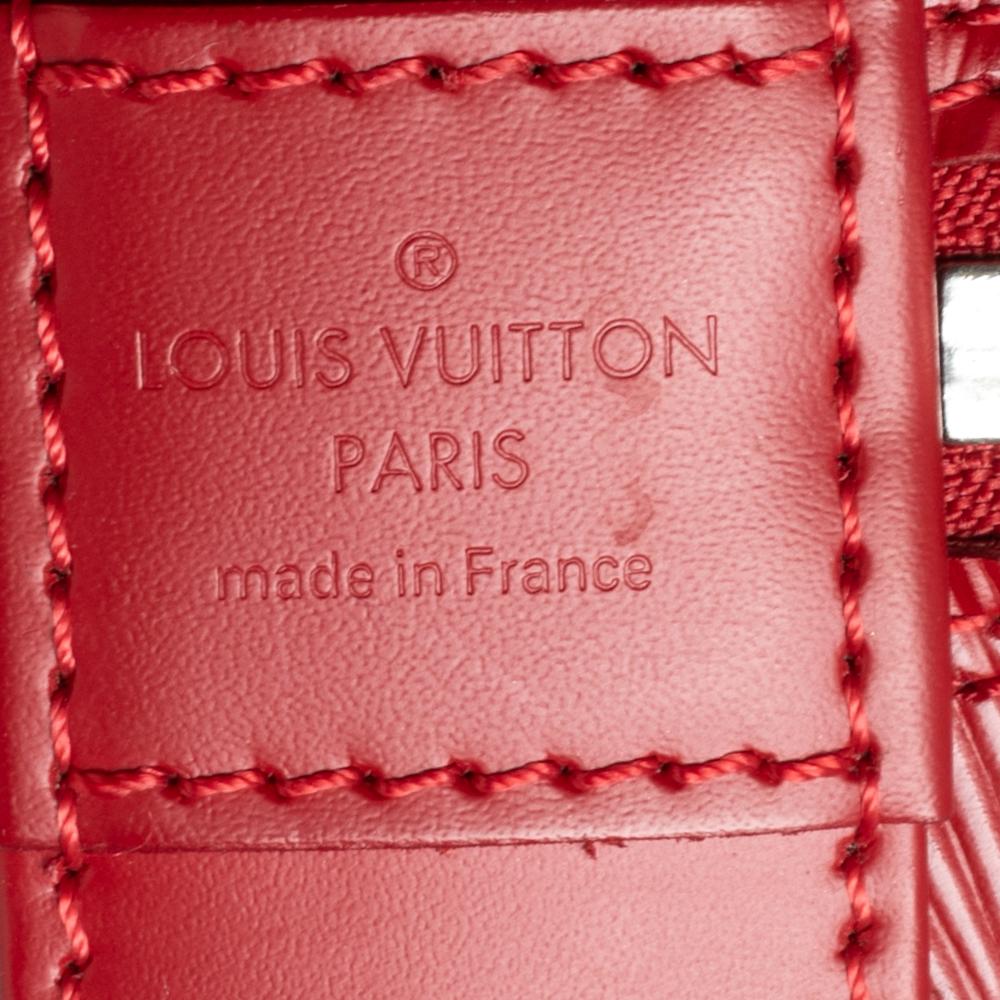 Louis Vuitton Red Epi Leather Alma GM Bag 7