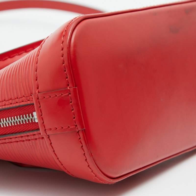 Louis Vuitton Red Epi Leather Alma Nano Bag 6