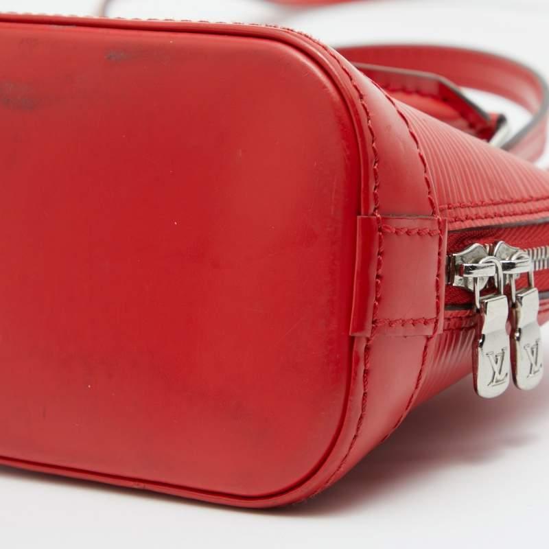 Louis Vuitton Red Epi Leather Alma Nano Bag 7