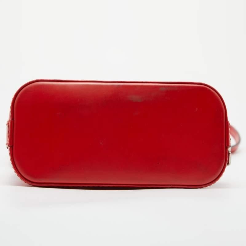 Louis Vuitton Red Epi Leather Alma Nano Bag 1