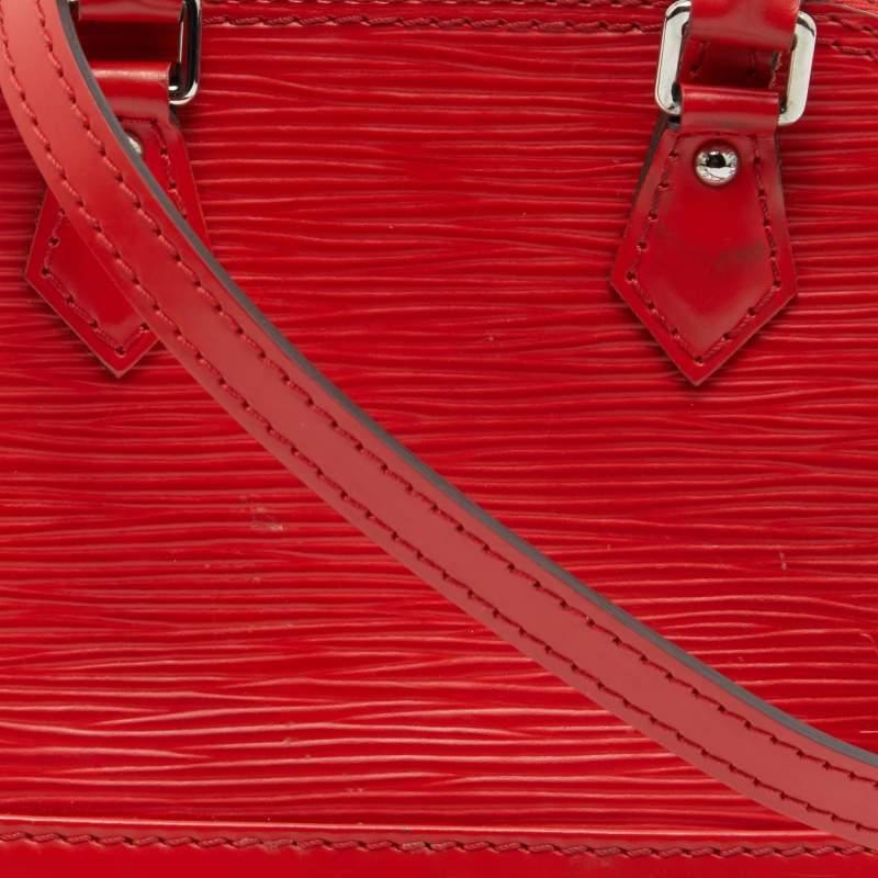 Louis Vuitton Red Epi Leather Alma Nano Bag 5
