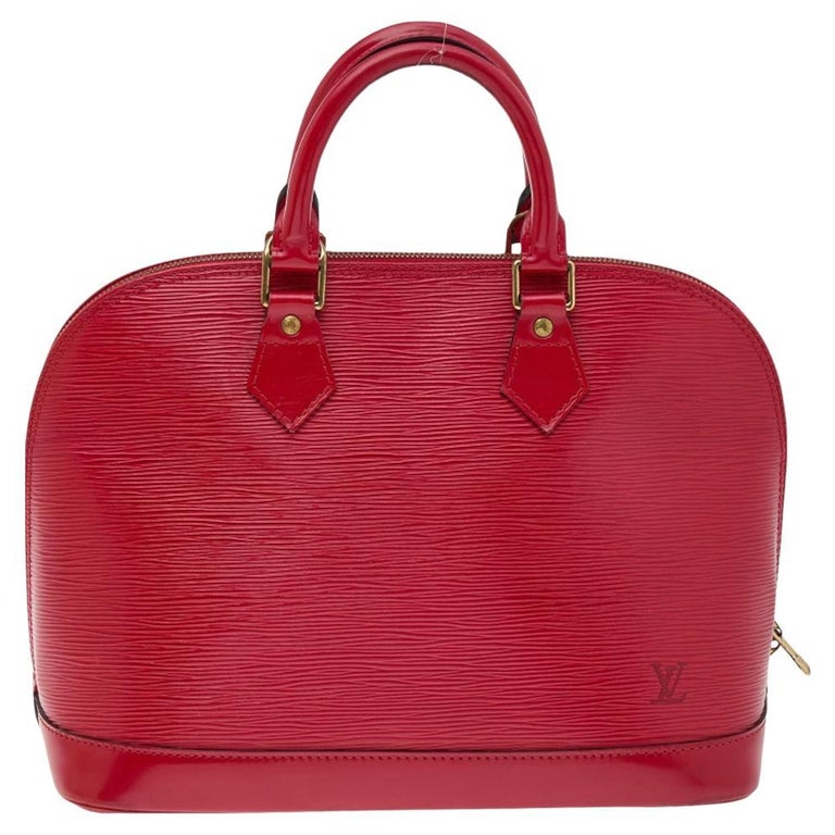 Louis Vuitton Red Epi Leather Alma PM Bag at 1stDibs