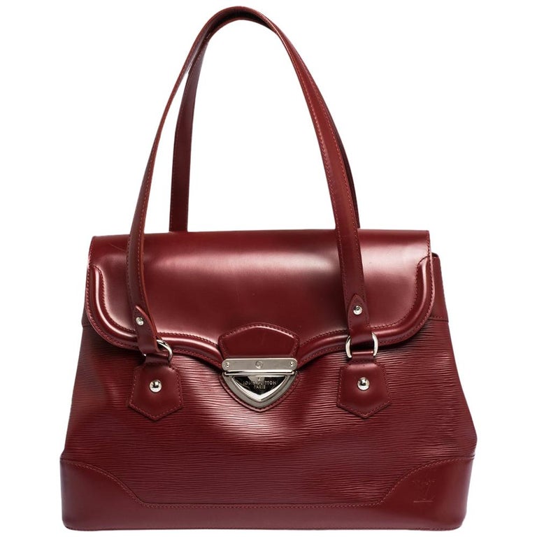 Louis Vuitton Red Epi Leather Bagatelle GM Bag For Sale at 1stDibs