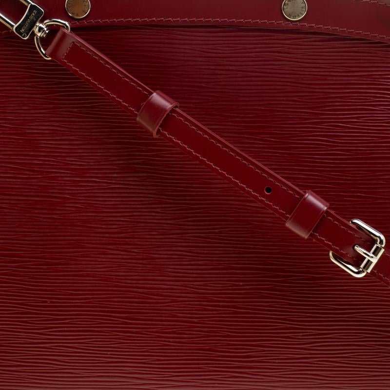 Louis Vuitton Red Epi Leather Brea MM Bag 5